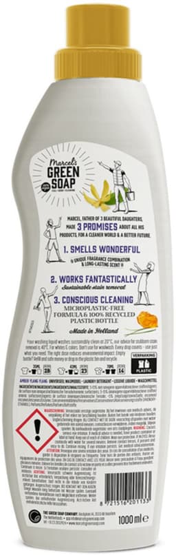Marcel's Green Soap Wasmiddel Amber & Ylang Ylang 23 Wasbeurten 1 liter — thumbnail 1