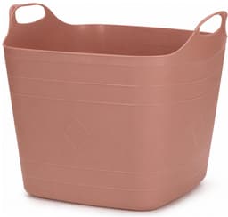 Excellent Houseware Flexibele emmer - 2x - oudroze - 15 liter - kunststof - vierkant - 37 x 30 cm — thumbnail 2
