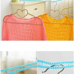 Waslijn Set - Draagbare Lijn - Buiten Drogen - Windproof Ontwerp - 3x 5 Meter - Roze Blauw Groen — thumbnail 2
