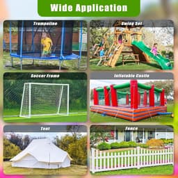 Grondanker - Zwart - 50 cm - Stalen Spiraalgrondanker met L-basis - Voor Camping en Tuinbevestiging — thumbnail 5
