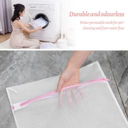 Dailygoods - 10 Stuks Wasnet Voor Wasmachine, Waszak Wasmachine Wasnet Grote Mesh Waszak Voor Shirts Bh's Sokken Schoenen Truien Babykleding (3 Maten) — thumbnail 3