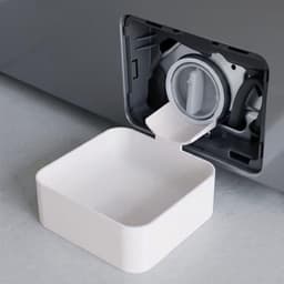 Universele Afvoerbak Wasmachine - 12x12x6,5cm Wit - Opvangbak voor Filterreiniging en Pomponderhoud - Eenvoudig te Installeren - Geschikt voor Voorladers - Voorkomt Wateroverlast tijdens Onderhoud - Lekvrij & Stevig - wit — thumbnail 3