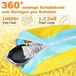 Dailygoods - Schoenwaszak, 2 stuks, wasmachine, multi-bescherming, schoenenzak, wasmachine (geel) — thumbnail 5