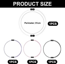 Dailygoods- Kledingtouwen 4 Stuks - Elastische Kledingtouwen - Verstelbare Kledingtouwen - Gereedschap voor Kleding - Accessoires voor Kleding - Duurzaam Touw 91 cm - Kledingaccessoires — thumbnail 3