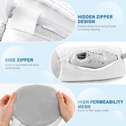 Dailygoods- Schoenwaszak Dieptereiniging - 2 Stuks - Microvezels - Bescherming - Wasmachine - 18 x 38 cm - Schoenentas — thumbnail 4