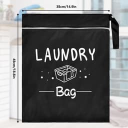 Dailygoods- Waszak Waterdicht - Waszak met Ritssluiting - Handzaam - Voor Vuile Kleding - Voor Fitness/Camping - Hoog Draagvermogen 6 kg - Wasmand — thumbnail 2