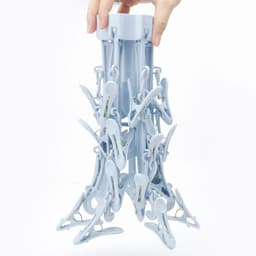 Dailygoods- Droogrek Klein - 24 Pinnen - Opvouwbaar - Duurzaam - Winddicht - Multi-clip Ontwerp - Hoogwaardig PP-kunststof - Waslijn — thumbnail 3