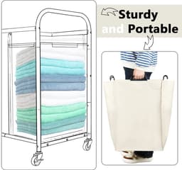 Dailygoods - Vervangende Waszakken voor Was Sorter - Set van 3 in Beige, Grijs en Zwart — thumbnail 4