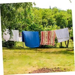 Draagbare Waslijn - Hangkoord Touw - Kleding Ophangen - Verstelbare Lengte - 500 cm - Zwart — thumbnail 3