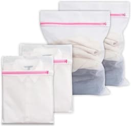 Set van 4 Herbruikbare Waszakken met Rits voor Delicate Kleding, Ondergoed en Reisorganizer - 23×30 cm en 30×40 cm — thumbnail 1