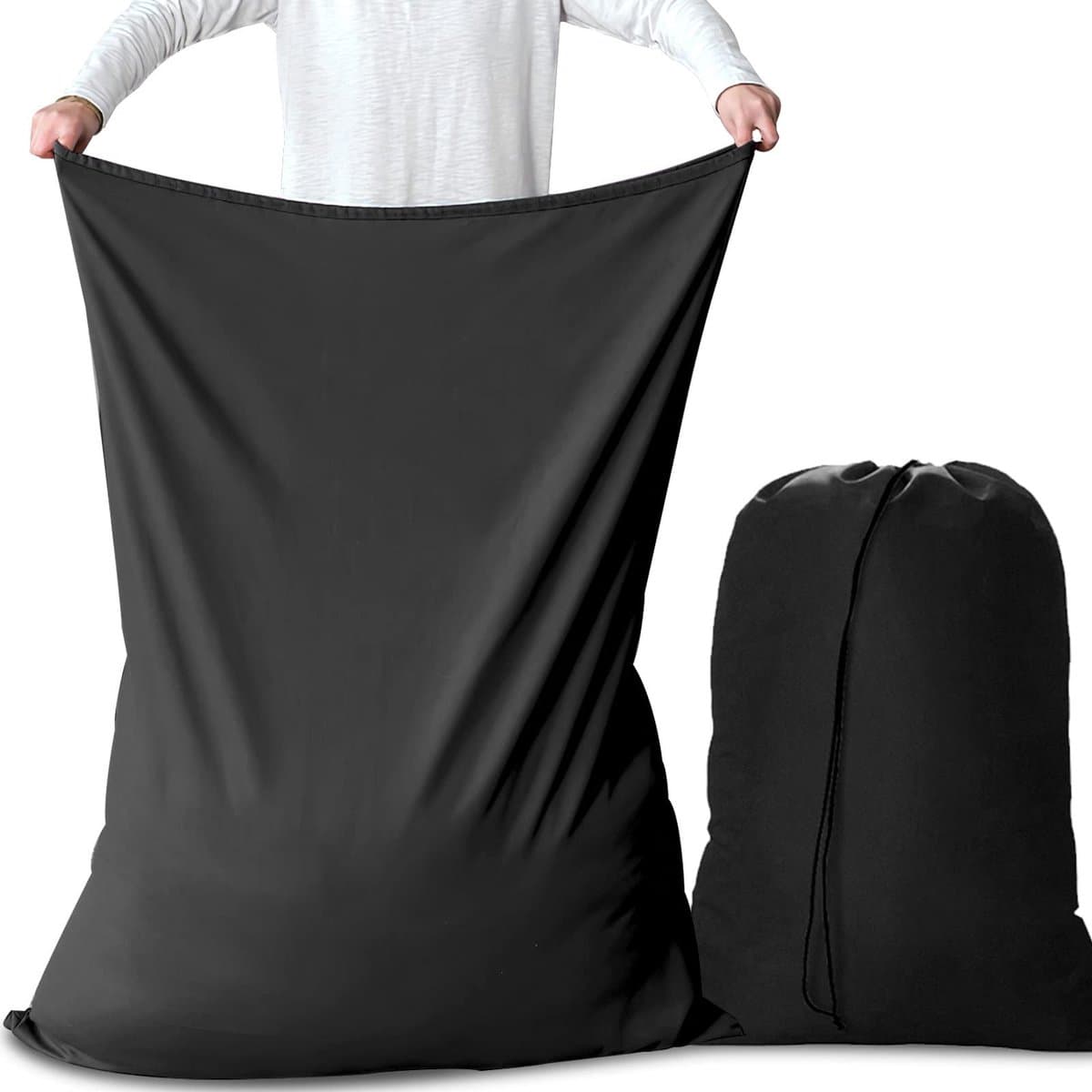 AiQInu Grote waszakken met trekkoord opvouwbare waszak, 70 x 115 cm, 2 stuks - ShopVlot — afbeelding 1