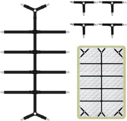 SolidKeus - Set van 5 Bedlakens Clips voor Fitted Bed Grippers — thumbnail 1