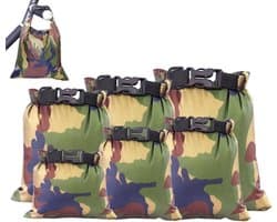 Droogzak | Waterdichte Droogzak voor Boottochten | Opbergzak Voor Uitrusting Kleding Met Camouflageprint Geschikt Voor Buitensporten Kamperen Raften