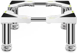 Wasmachine Onderstel - Droger Sokkel - Apparaten Verhoging - Verstelbare Poten - 45-65 cm - Grijs — thumbnail 1