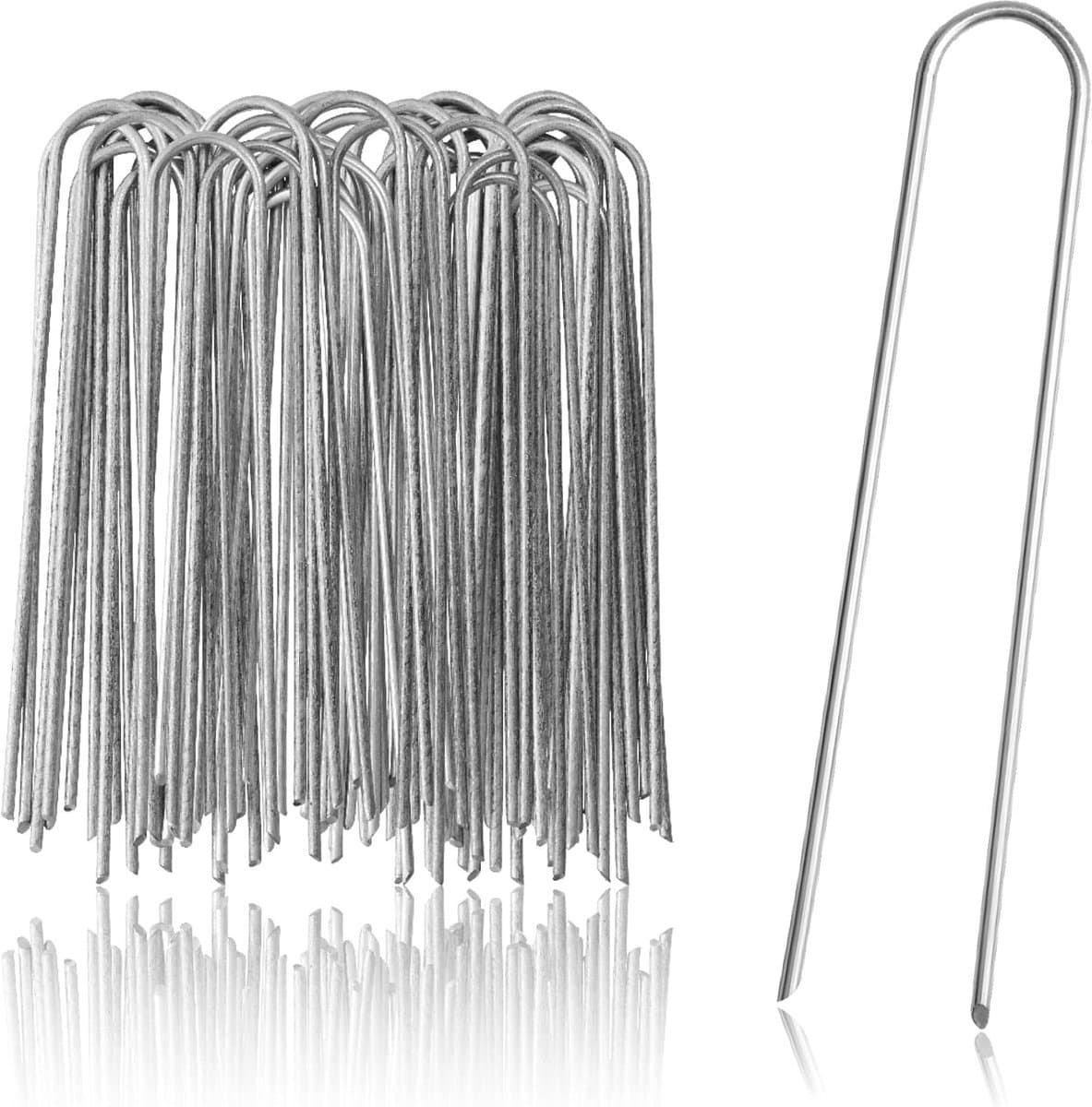 Grondankers 50 x gecoat staal - robuuste grondspikes - ideaal voor tuin en kamperen - optimale ondersteuning - SnelShoppen — afbeelding 1