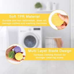 15 stuks herbruikbare rubberen drogerballen - wasbal voor wasmachine - anti-verstrikking - wasdroger accessoires — thumbnail 2