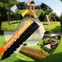 Grondankers voor schommels - 42cm - roestvrij staal - weerbestendig - stevig en duurzaam - ShopVlot — thumbnail 2