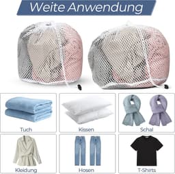 Waszakken 3 stuks - Mesh waszakken met trekkoord - Bescherming voor kleding - Ideaal voor sokken en bh's - ShopVlot — thumbnail 5