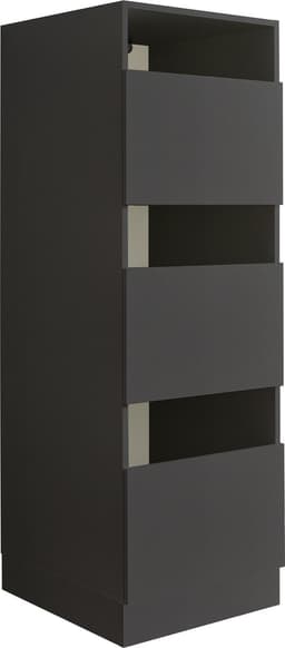 Interiax WASHWALL 'Mary' Wasmachine Wasmandkast Antraciet - Wassorteerkast - 162x50x67.5 cm — thumbnail 1