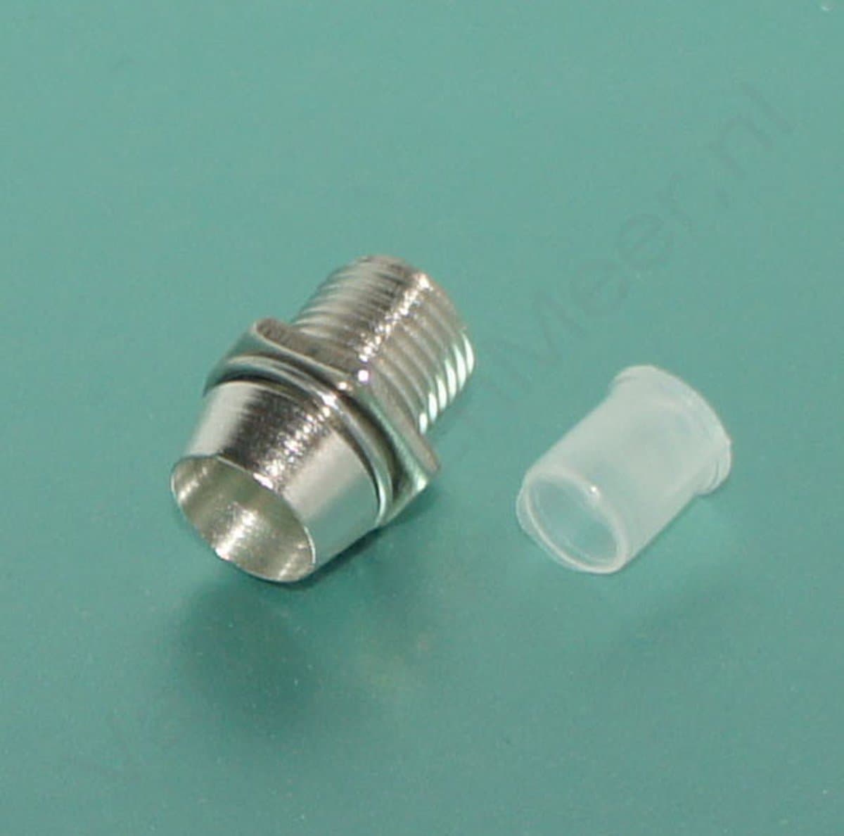 5mm Led fitting metaal chrome — afbeelding 1