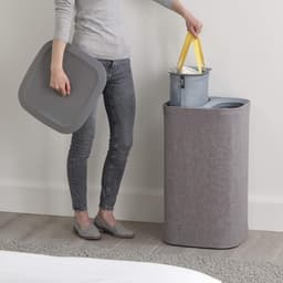 Dubbele Wasmand - Wasmand 2 Vakken - Laundry Bag - 60L — thumbnail 2