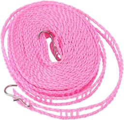 Waslijn Touw - Kledinglijn - Drogen van kleding - Met flexibele haak - 5 meter - Roze — thumbnail 1