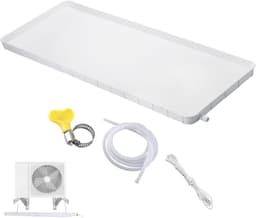 Opvangbak Wasmachines - Afvoerpan Apparaten - Vocht Opvangen - Eenvoudige Installatie - 36 x 17.7 Inch - Wit — thumbnail 1