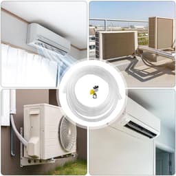 AC Afvoerslang - Airco Afvoerbuis - Water Afvoeren - Lekvrije Afdichting - 1.8 m - Wit — thumbnail 3
