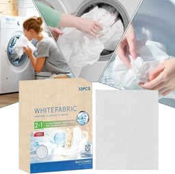 Witte Textielverf - Wasgoed Witmakende Vellen - Kleding Opfrissen - Individueel Verpakt - 10 Vellen - Wit — thumbnail 2