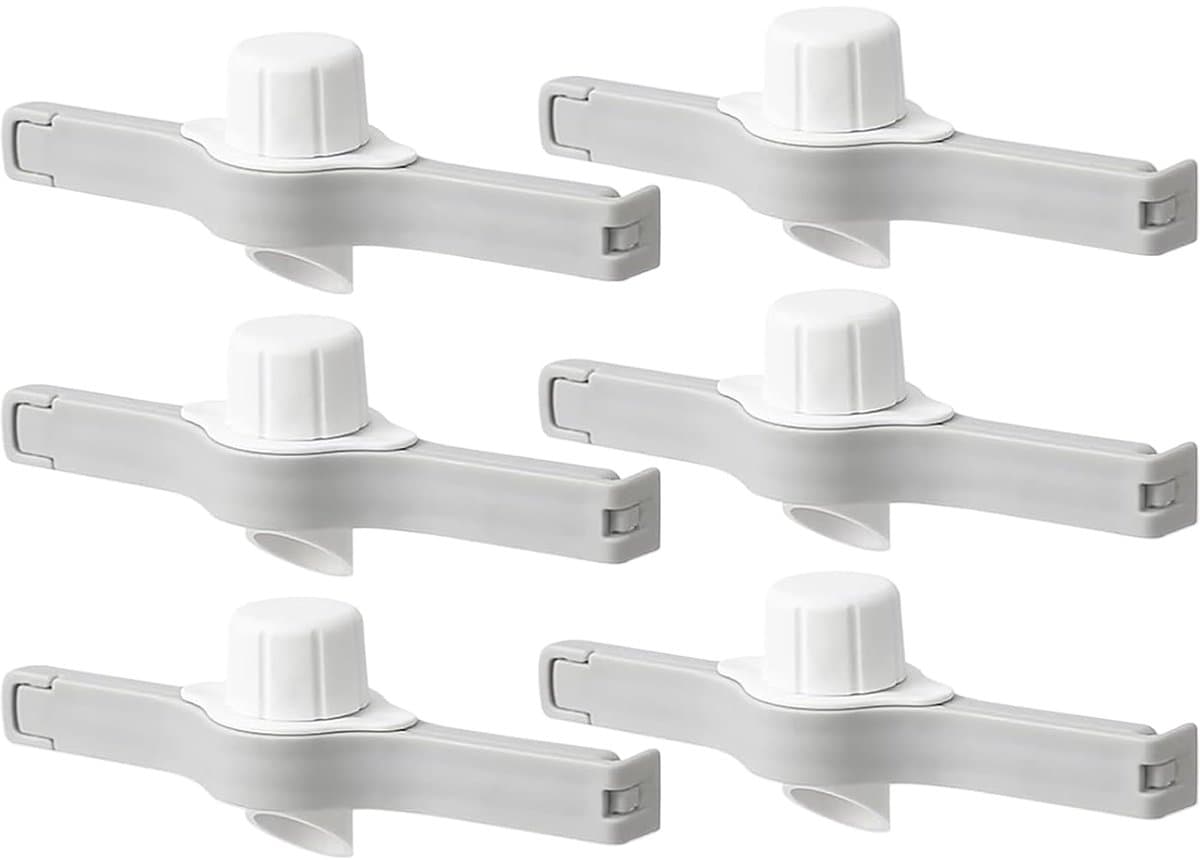 Sluitclips voor voedselbewaring met uitschouder - 6 stuks, ideaal voor keuken en kantoor — afbeelding 1