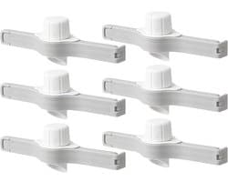 Sluitclips voor voedselbewaring met uitschouder - 6 stuks, ideaal voor keuken en kantoor