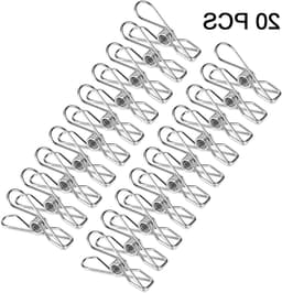 20 Stuks RVS Wasknijpers voor Buitengebruik, Sterke en Duurzame Kledingclips voor de Was en Huishouden — thumbnail 5