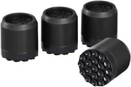 Wasmachinepads - Schokdempers - Dempen trillingen - Universeel toepasbaar - 4 stuks - Zwart — thumbnail 4