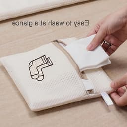 Set van 2 Wasnetten voor Delicate Kleding, Ondergoed en Schoenen - Reiswaszak met Rits, 18 x 20 cm — thumbnail 5