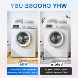 Universele anti-vibratie voeten voor wasmachines, 4 stuks, schokabsorbers voor stabiliteit en anti-slip voor wasmachines en drogers — thumbnail 2
