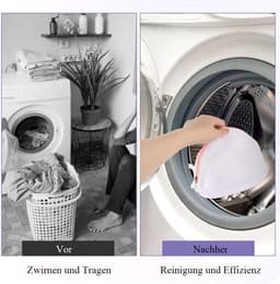 Dailygoods- Wasnet Groot - Waszak voor Ondergoed - Bescherming voor Beha's/Sokken - Wasnet met Rits - 1 Stuk - Roze Kleur — thumbnail 2