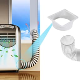 Dailygoods - Universele Afvoerslang Koppeling voor Airco - Vierkant naar Rond - Stil & Duurzaam — thumbnail 3