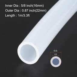Dailygoods- Siliconen Slang 1m - Flexibele Slang - 16mm ID/22mm OD - Hoog Temperatuur - Vloeistoftransmissie - Irrigatie/Brouwerij - Afvoerslang — thumbnail 3
