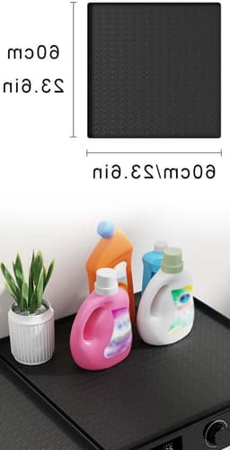 Herbruikbare Druppelbak 60x60 cm, Silicone Mat voor Koelkast, Wasmachine en Wijnkasten, Antislip en Waterdicht — thumbnail 5