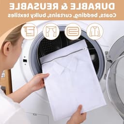 Waszakken voor Overhemden, Truien en Beddengoed - Herbruikbare Wasnetten met Ritssluiting, 50 x 60 cm, Perfect voor de Wasmachine — thumbnail 2