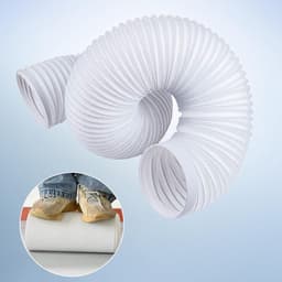 Afvoerslang Airco - Flexibel Ventilatiekanaal - Mobiele Airco - Verstelbare Lengte - Diameter 13/15cm - Wit — thumbnail 4