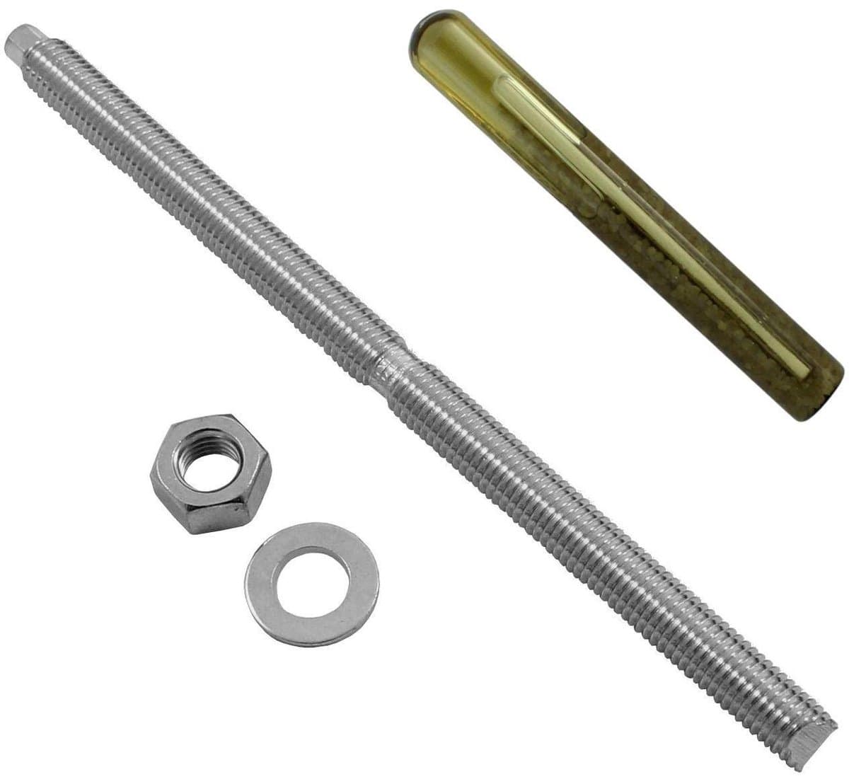 Ankerstang M12 - Metaalanker Boutanker - Doorsteekinstallaties - A4 Roestvrij Staal - 220mm Lengte — afbeelding 1