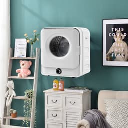 HAUSS SPOLE Wasdroger – 3 Kg Tot 4,5 Kg – Wandmontage – ABS En Staal – Wit – 5 Programma’s Met Oververhittingsbeveiliging — thumbnail 5