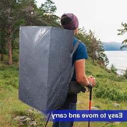 Grote waszakken met rits en label, 105L - Stevige opbergzakken voor kleding, reizen en tuinaccessoires, 2 stuks — thumbnail 5