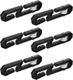Waslijn Katrol Set - Waslijn Spanner - Efficiënt Drogen - S-vormig Ontwerp - 6 Stuks - Zwart — thumbnail 5