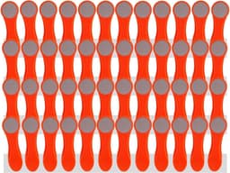 Wasknijpers - Kledingklemmen - Kleding Drogen - Zachte Grip - 48 Stuks - Oranje Grijs — thumbnail 1