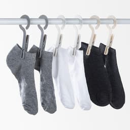 Wasknijpers met Haken - Droogclips Clips Hanger - Kleding Drogen - Winddicht Antislip - 20 stuks - Grijs — thumbnail 5