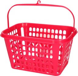 Plasticforte Knijpermandje - 2x - fel roze - 20 x 25 cm - kunststof - wasknijpertasje / knijperzakje — thumbnail 4
