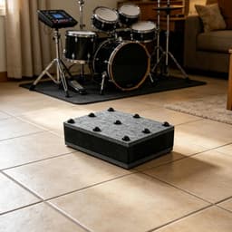 Studio Isolatiepads - Luidspreker Verhogers - Trillingsdemping Audio - Antislip Onderkant - 20 x 15 x 6 cm - Grijs — thumbnail 4