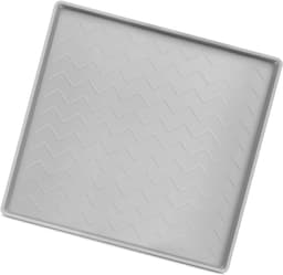 Opvangbak Siliconen - Lekbak Afvoerbak - Apparaten Beschermen - Waterdicht Antislip - 55x55 cm - Grijs — thumbnail 1